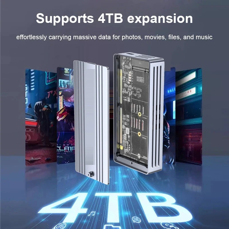 USB4 40Gbps M.2 NVMe SSD Enclo - Thunderbolt 4 External Ssd 4Tb 评论和价格