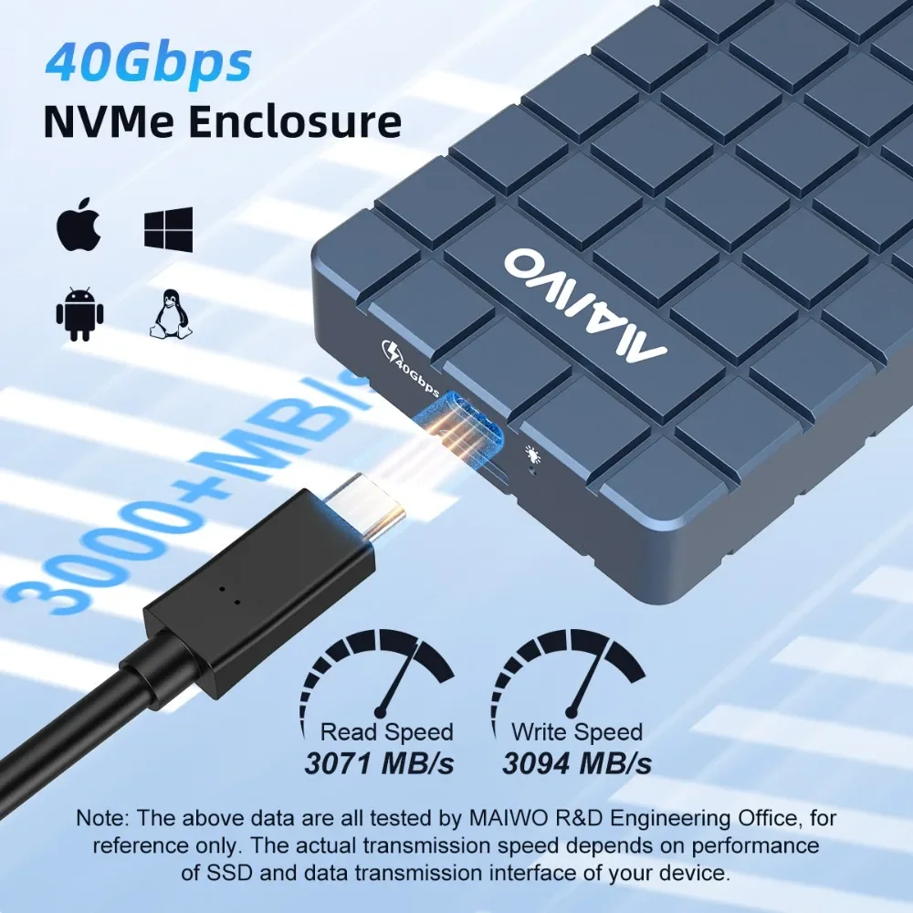 MAIWO USB 4.0 40Gbps M.2 NVMe  - 8Tb M2 Nvme Ssd 评论和价格