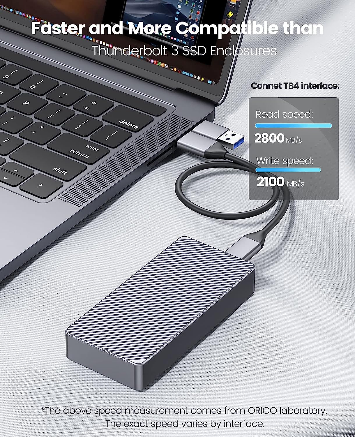 ORICO 40Gbps M.2 NVMe SSD Encl - Thunderbolt 4 External Ssd 4Tb 评论和价格