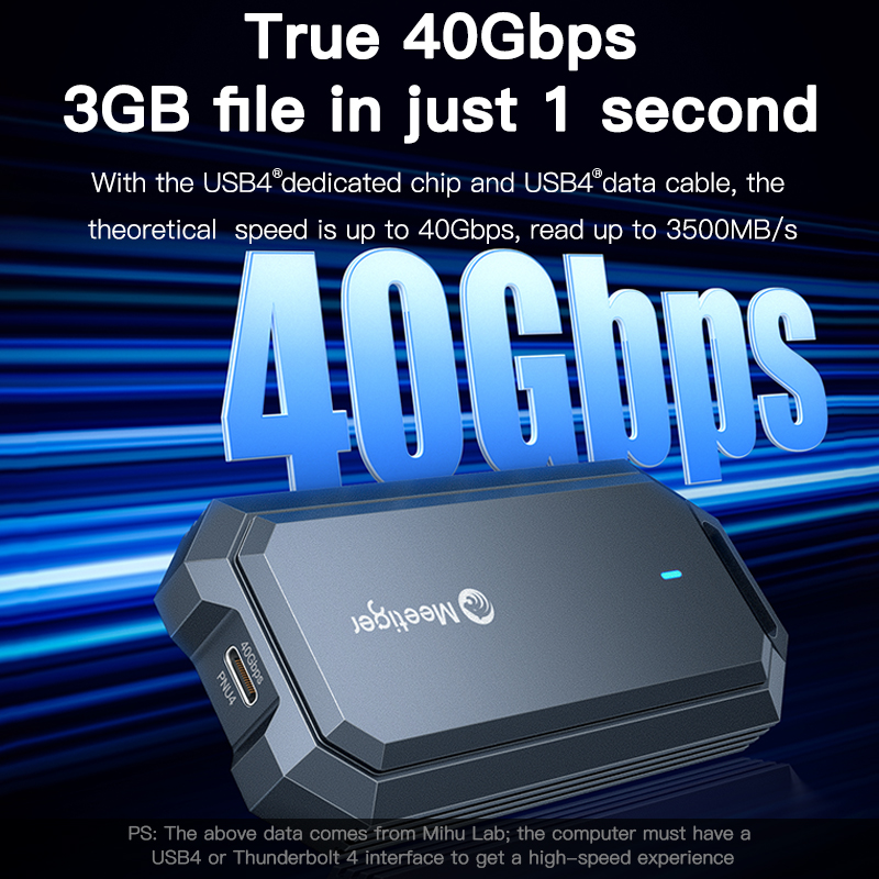 Meetiger 40Gbps M.2 SSD Enclos - Usb4 40Gbps External Ssd 8Tb 评论和价格